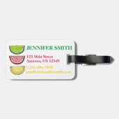 Gummy Snoep Citrus Fruit Slices Passover Sweets Bagagelabel (Achterkant horizontaal)