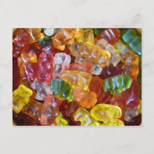 gummy snoep yummy briefkaart