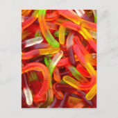 Gummy Worm Briefkaart (Voorkant)