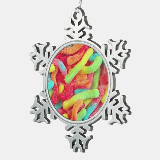 Gummy worms snoep kerst ornament (Rechts)