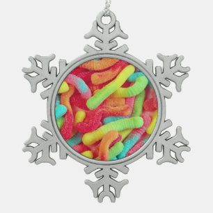Gummy worms snoep kerst ornament