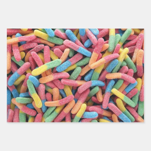 Gummy Worms Wrapping Paper (Voorkant 3)
