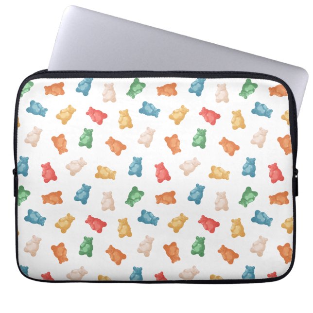 Gummyberenpatroon Laptop Sleeve (Voorkant)