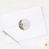 Gumnut Bloemen Feestviering Ronde Sticker (Envelop)