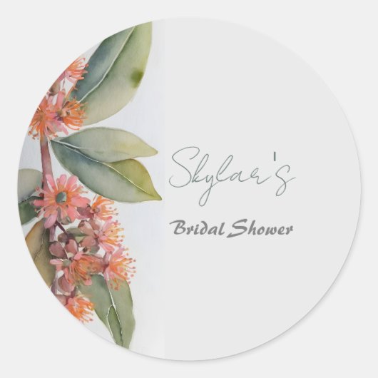 Gumnut Bloemen Festival Ronde Sticker (Voorkant)