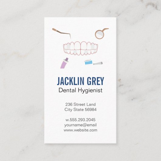 Gums Teeth | tandheelkundig gereedschap Visitekaartje (Voorkant)