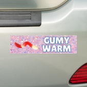 Gumy Warm Gummy Worm Bumpersticker (Op auto)