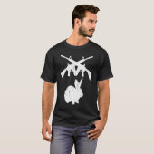 GUN BUNNY AR 15 Rifles Hunter Competitive Shooter  T-shirt (Voorkant volledig)