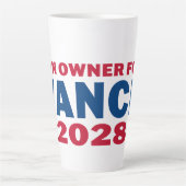 Gun Owner for Vance 2028 Latte Mok (Voorkant)