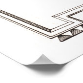  Gunboat Roadster Automobile Ad uit 1919 Poster (Hoek)