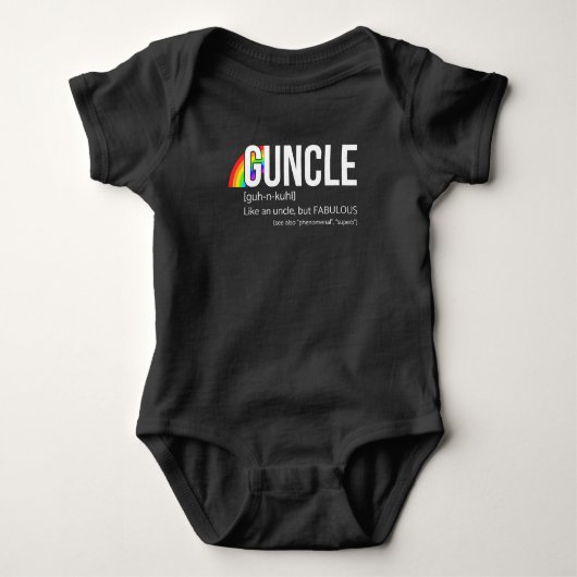Guncle Definition - Fun Gifts for Gay Uncles Slim Romper (Voorkant)