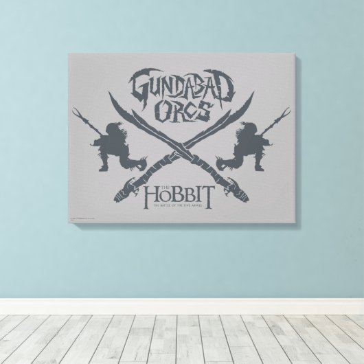 Gundabad Orcs Movie Icon Canvas Afdruk (Insitu (Houten vloer))