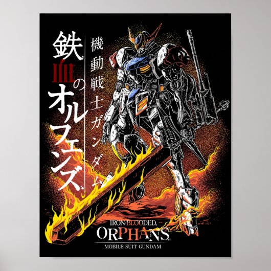 Gundam Barbatos Poster (Voorkant)