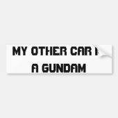 gundam bumpersticker (Voorkant)