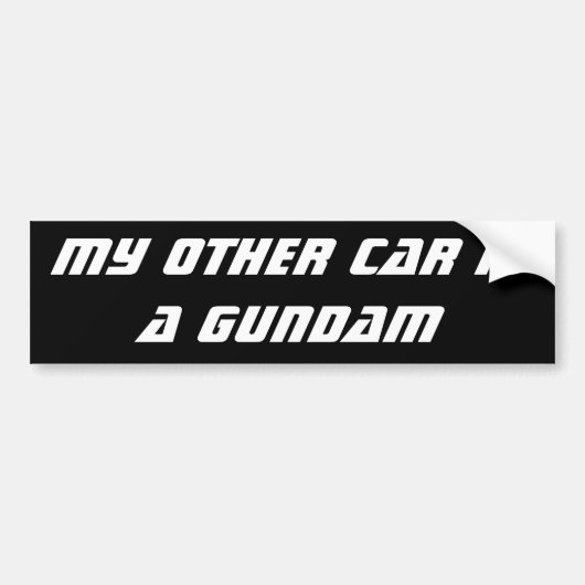 Gundam Bumpersticker (Voorkant)