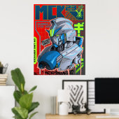 Gundam Geïnspireerde Ink Art Poster (Thuiskantoor)