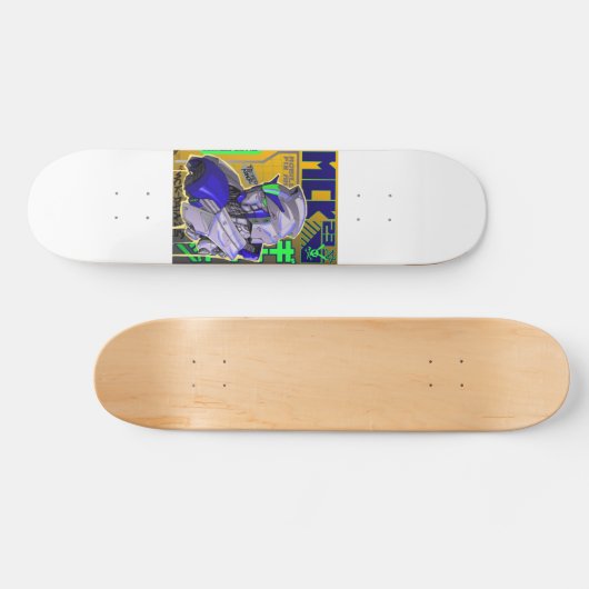 Gundam geïnspireerde skateboard deck (Horizontaal)