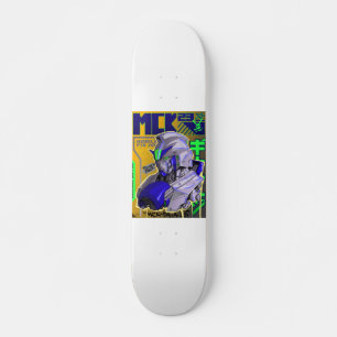Gundam geïnspireerde skateboard deck