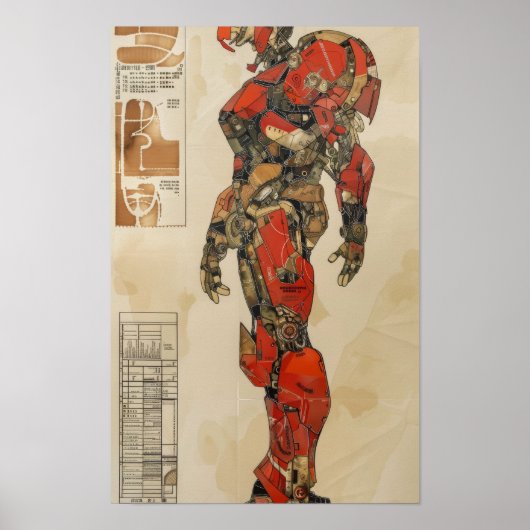 Gundam Mecha Art Poster van Takato Yamamoto (Voorkant)