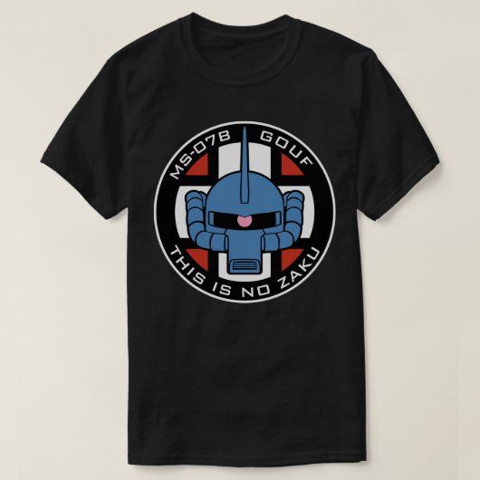 Gundam MS07B Gouf Badge T-shirt (Design voorkant)