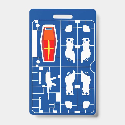 gundam rx 78 amuro ray gunpla bouwer runner hobby badge (Front)