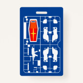 gundam rx 78 amuro ray gunpla bouwer runner hobby badge (Achterkant)