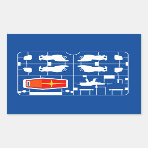 gundam rx 78 amuro ray gunpla bouwer runner hobby rechthoekige sticker