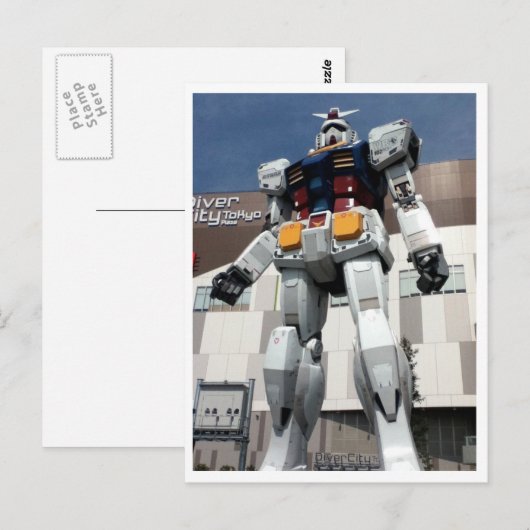 Gundam RX-78 Briefkaart (Voorkant / Achterkant)