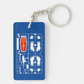 gundam rx 78 runner amuro ray sleutelhanger (achterkant)