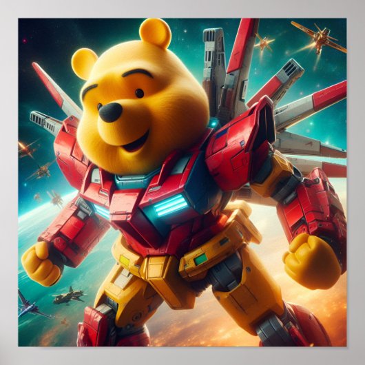 Gundam Winnie de Pooh 1 Poster (Voorkant)