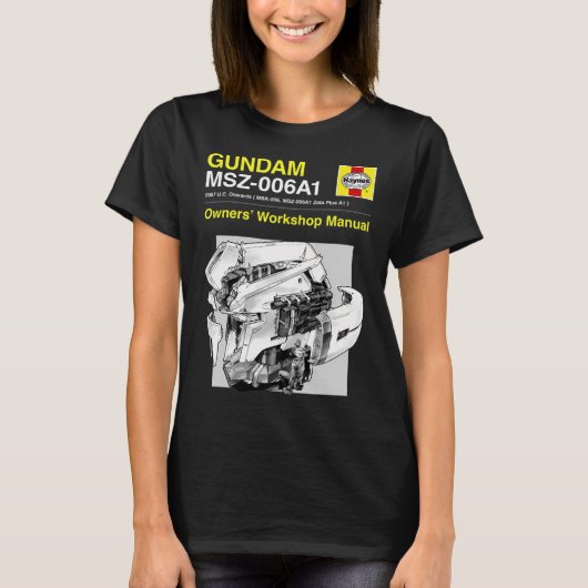 Gundam Zeta Plus - Gebruikershandleiding T-shirt (Voorkant)