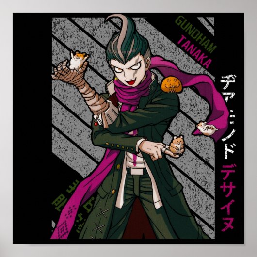Gundham Tanaka Super DanganRonpa 2 Poster (Voorkant)