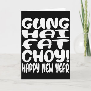 Gung Hai Fat Choy Maandag Nieuwjaar Chinese Dieren Kaart