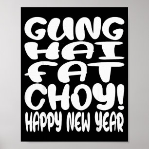 Gung Hai Fat Choy Maandag Nieuwjaar Chinese Dieren Poster