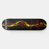 Gungnir Odin Spear Red Persoonlijk Skateboard (Horizontaal)