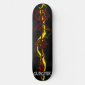 Gungnir Odin Spear Red Persoonlijk Skateboard (Voorkant)