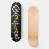 Gungnir Odin Spear White Persoonlijk Skateboard (Voorkant)