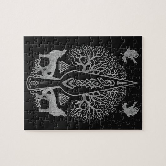 Gungnir - Spear of Odin and Tree of life - Legpuzzel (Horizontaal)