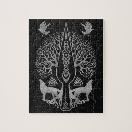 Gungnir - Spear of Odin and Tree of life - Legpuzzel (Verticaal)