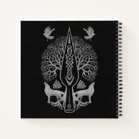 Gungnir - Spear of Odin and Tree of life - Notitieboek (Achterkant)