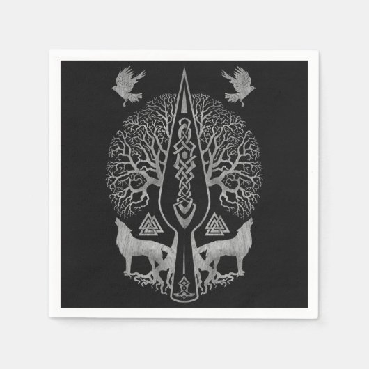 Gungnir - Spear of Odin and Tree of life - Servet (Voorkant)