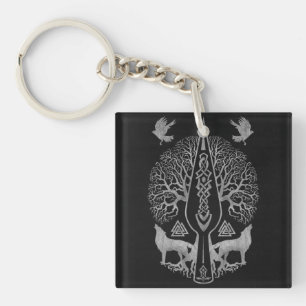 Gungnir - Spear of Odin and Tree of life - Sleutelhanger