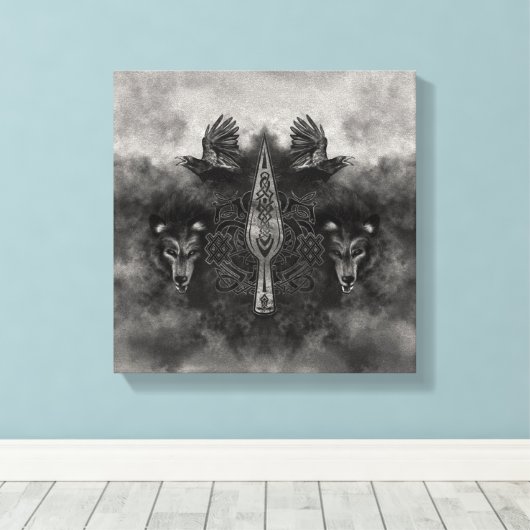 Gungnir - Spear of Odin Canvas Afdruk (Insitu (Houten vloer))