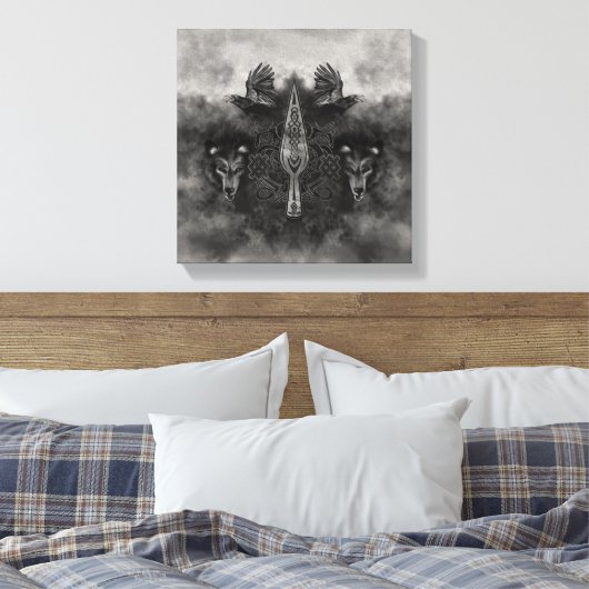 Gungnir - Spear of Odin Canvas Afdruk (Insitu (Slaapkamer))