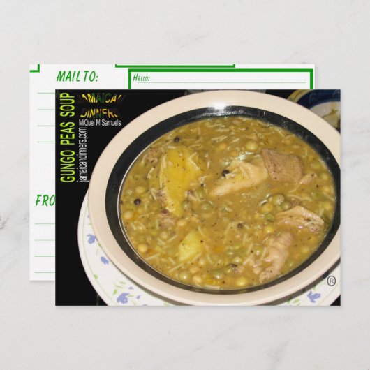 Gungo Peas Soup Briefkaart (Voorkant / Achterkant)