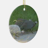 Guniea Fowl-Ornament Keramisch Ornament (Rechts)