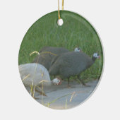 Guniea Fowl-Ornament Keramisch Ornament (Links)
