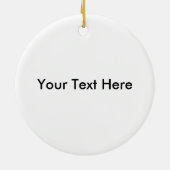 Guniea Fowl-Ornament Keramisch Ornament (Achterkant)