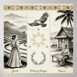 Gunita-Parels van het Oosten-Thuis-Filipijns-Erfgo Poster