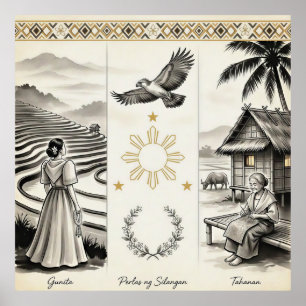 Gunita-Parels van het Oosten-Thuis-Filipijns-Erfgo Poster